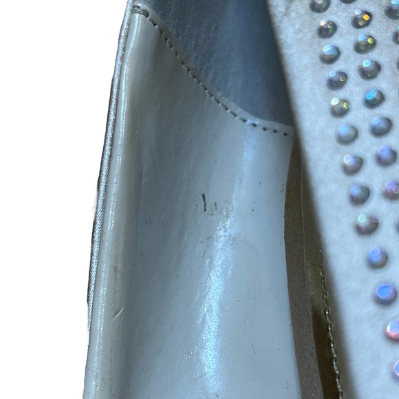 JLO Jennifer Lopez Blingy Blush 6 M Rhinestone Heels~ Dress Shoes Peep Toe - Picture 13 of 13